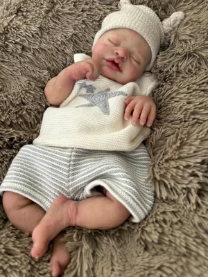 Sonia Boy full silicone reborn baby boy doll marshmallow squishy 9lb newborn