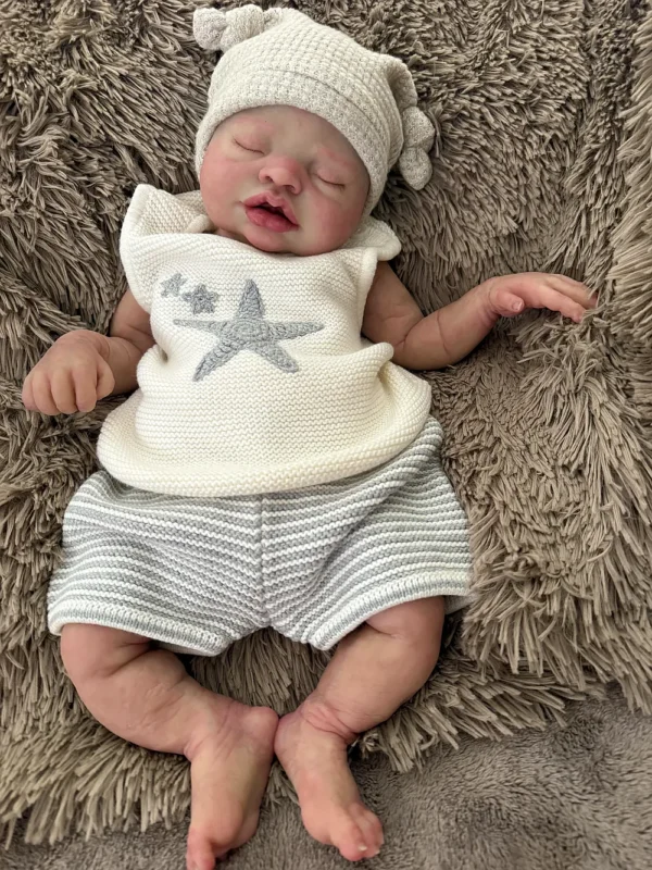 Sonia Boy — Masterpiece Full Silicone Reborn Baby Boy Doll | 20" Drink & Wet Newborn